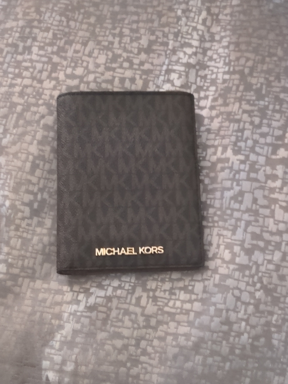 3pc Michael Kors Dark Brown MK Logo Tote with Matching Wallet & Cardholder. - Picture 6 of 9